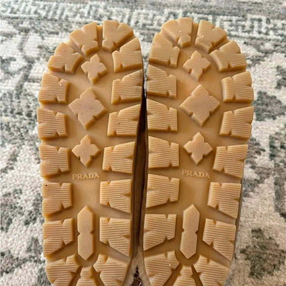 Prada Suede and Shearling Mules - Picture 8 of 11